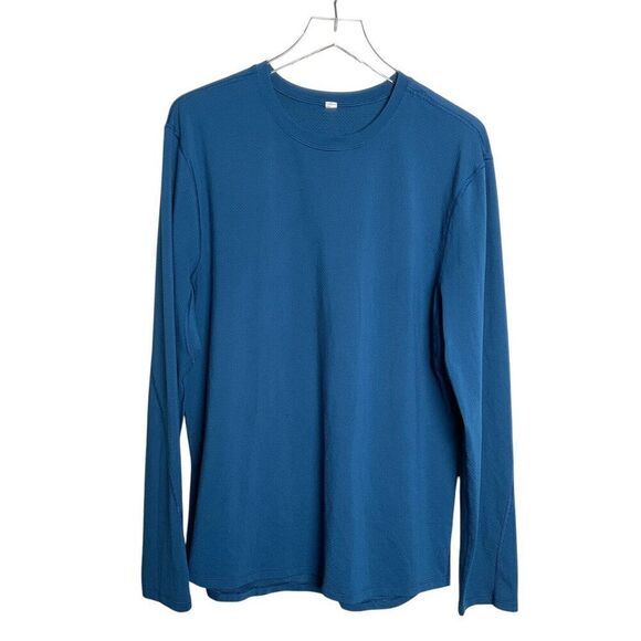 Lululemon Mens Athletic Long Sleeve Pullover Shirt Size Medium Workout Outdoor - Picture 1 of 8